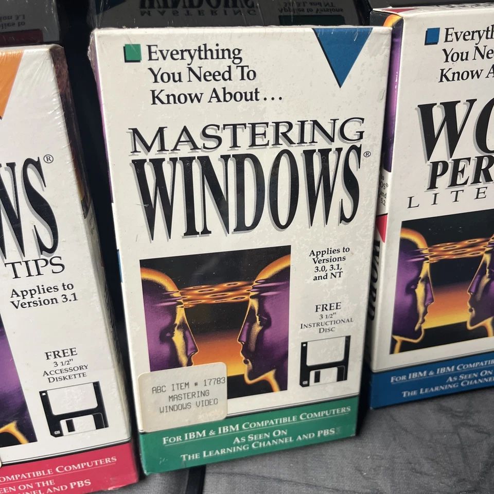 Word, Perfect literacy Mastering Windows Window tricks And Tips Vhs & 3 1/2Disc. - Image 3 of 4