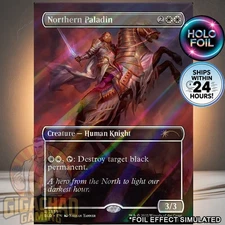 Northern Paladin#1855 RARE (BORDERLESS) ✨RAINBOW FOIL✨ Kieran Yenner