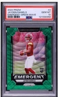 2024 Panini Prizm Jayden Daniels RC Rookie Emergent Green Wave #2 PSA 10