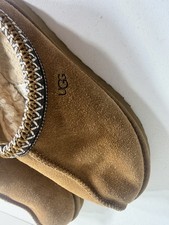 UGG Tasman Women  s US 8 Brown Suede Sheepskin Lined Slip-On Slippers