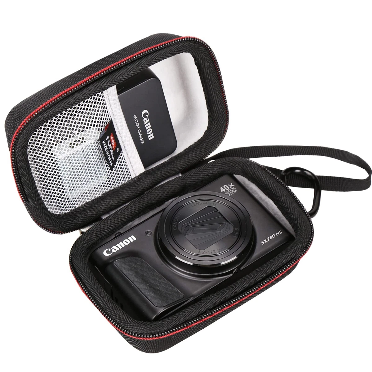 Custodia Rigida Hama Ambato 80R Per Canon PowerShot G9X, G7X, SX740 – Con Accessori