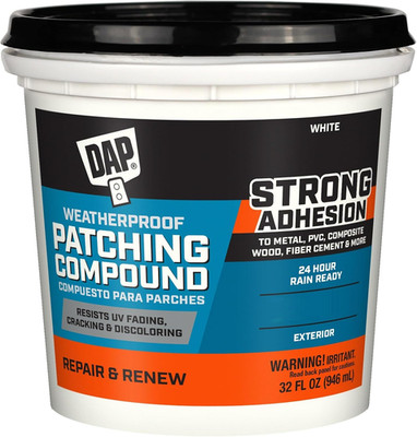 Weatherproof Patching Compound, White, 32 Oz (7079818787)