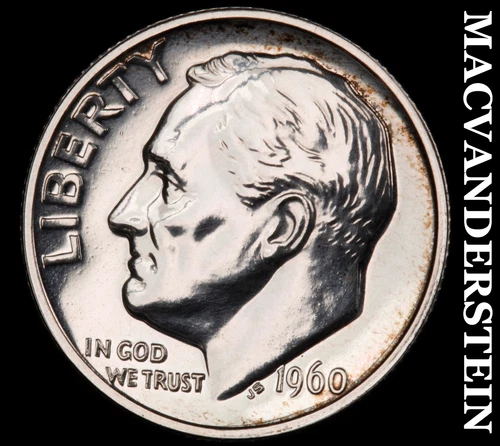 1960 Roosevelt Dime- Silver- Choice Gem Proof Luster No Reserve #i9012