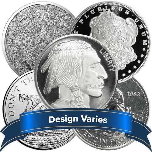 Lot of 10 - 1 Troy oz Silver Round .999 Fine Secondary Market