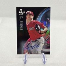 2018 Bowman Platinum #TOP-43 C.J. Chatham Top Prospects Autographs