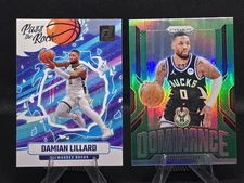 Damian Lillard 8 Card Lot Bucks Blazers Panini Prizm Revolution Donruss NBA