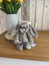 Genuine (RARE + RETIRED) Jellycat Small Bashful Woodland Cottontail Bunny