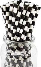 Biodegradable Bla White Cheered Sts, Racing Car Sts Disposable