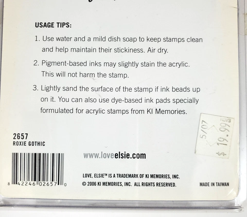 Juego de sellos transparentes góticos Love Elsie 2657 Roxie 41 piezas Foto 3 de 4