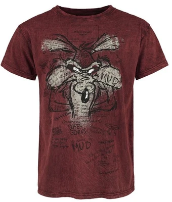 Looney Tunes T-Shirt Herren Coyote - Genius rot - Bild 1 von 4