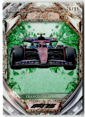 Topps Chrome 2025 Formel 1 D75-35 Franco Colapinto Diamond Green 26/99