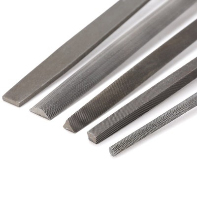 5-Piece 8-Inch Hand File Set Metal Smoothing Deburring Tools Forged Steel New