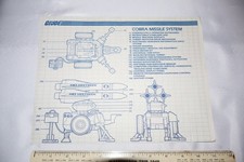 VTG 1985 GI Joe Cobra SMS Sentry & Cobra Missile System Sears Excl Blueprints 1