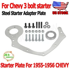 For 55-56 Chevy V8 Starter Plate And Newer Blocks With Broken Starter Mounts US