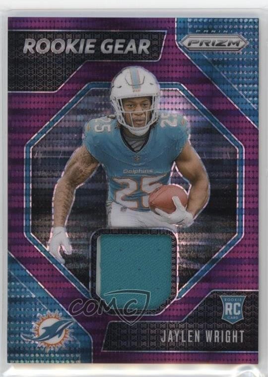 2024 Panini Prizm Rookie Gear Purple Pulsar Prizm Jaylen Wright #RG-JWT RC 0ud4