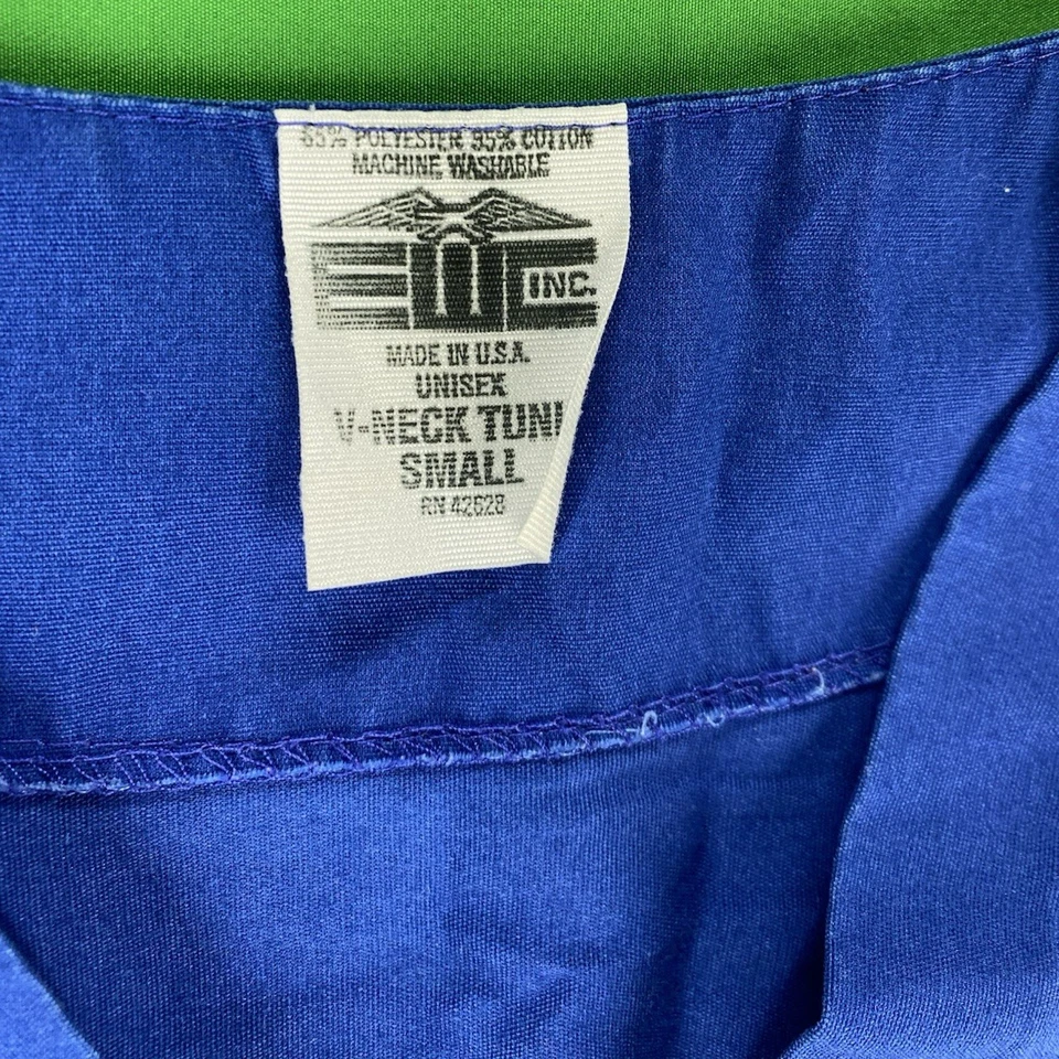 Small Blue EWC Scrub Top - Image 2 of 4