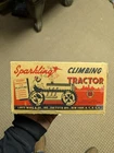 MARX 1950's SPARKLING CLIMBING TRACTOR WINDUP TOY BOX ONLY