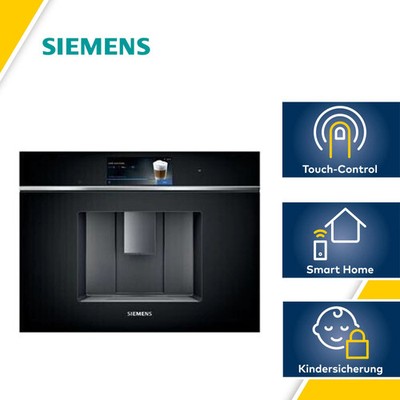 Siemens iQ700 CT718L1B0 Einbau Espressomaschine, 1500 W, WLAN, One Touch Funktio