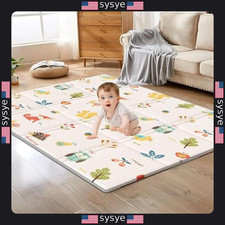 Foldable 50" x 50" Waterproof Foam Play Mat  Safe  Soft for Kids