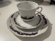 Mitterteich Bavaria Kaffeegedeck 3-teilig mit Goldrand