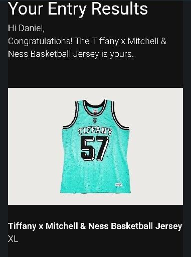 Tiffany Co x Mitchell & Ness Basketball Jersey Tiffany Blue Tiffany Co x Mitchell & Ness Basketball Jersey Tiffany Blue