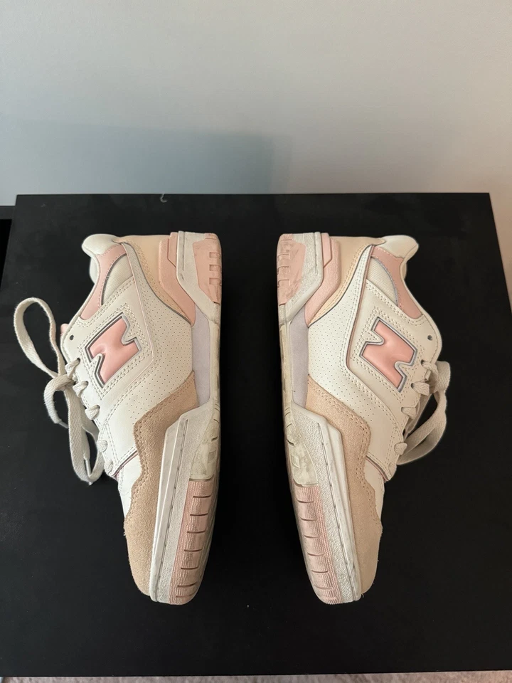 Size 8.5 - New Balance 550 Pink Sand White W - Image 2 of 4