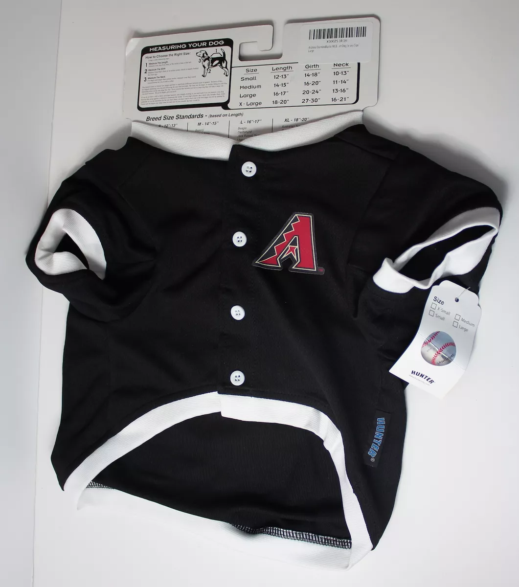 Arizona Diamondbacks Dog Pet Jersey Large 16-17” Length MLB Hunter Brand  NEW