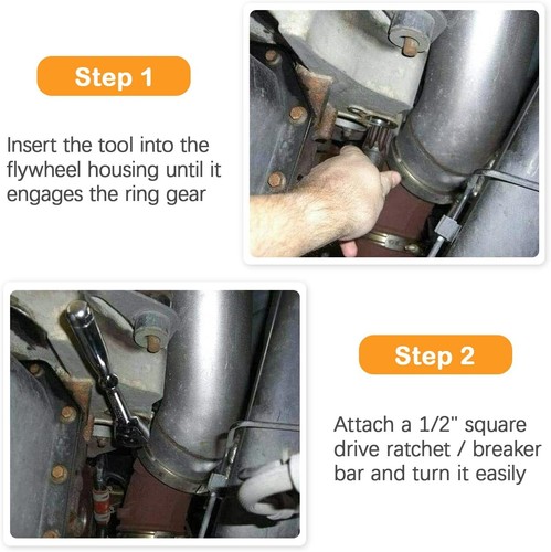 Cummins Engine Barring Tool for B/C Series Dodge Pickups 3.9 5.9 6.7 8.3L Engine - Picture 6 of 10
