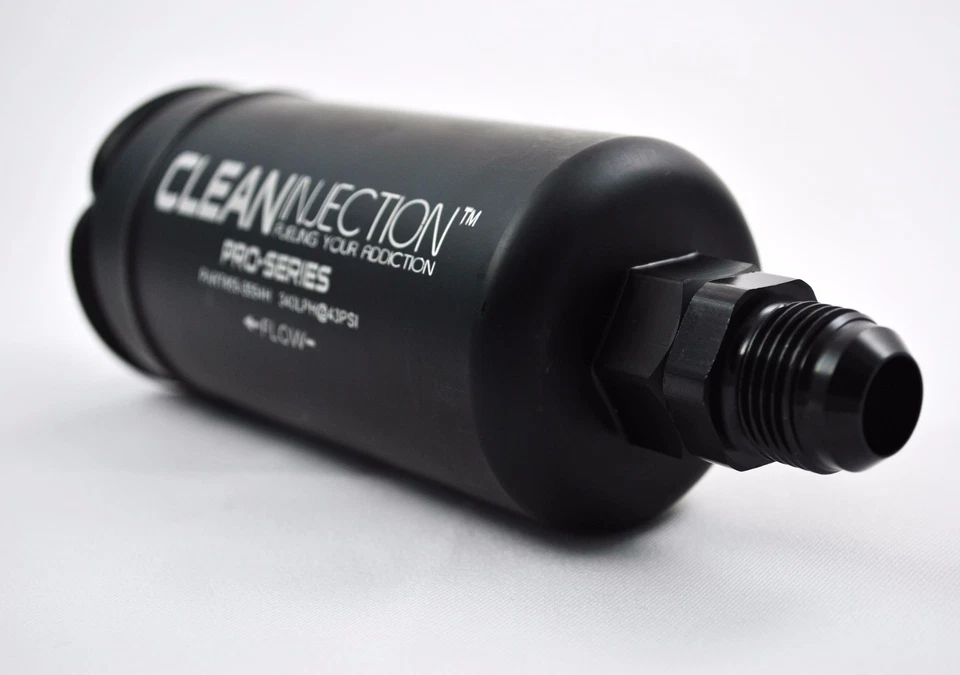 340LPH inline fuel pump 8an 10an 1000hp bosch 044 style external e85 bracket - Image 3 of 4