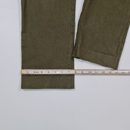 Mulberry Womens Trousers Khaki Green 16 UK Mid Rise Straight Stretch Pants - Picture 8 of 11