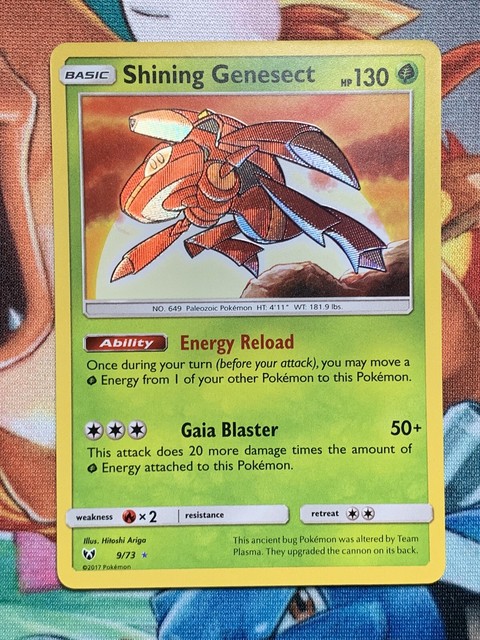 Shining Genesect 9/73 Holo Rare Sun & Moon Shining Legends - Mint | eBay
