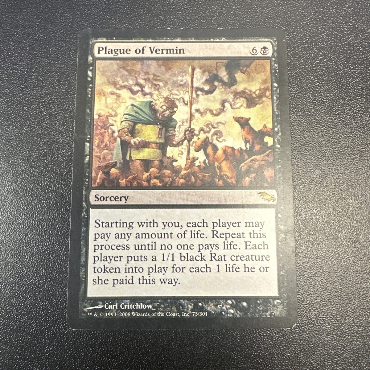 Magic the Gathering Plague of Vermin Shadowmoor 73/301 Regular