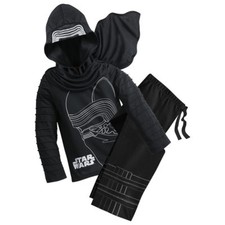 Star Wars Kylo Ren 2 PC Costume Pajama Set With Cape Boy Size 9/10