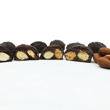 Philadelphia Candies Handmade Almond Clusters, Dark Chocolate Covered 1 Pound