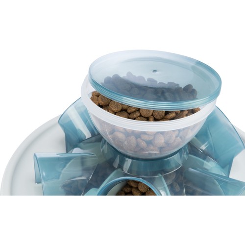 Pet Food Dispenser, Blue, TRIXIE Tunnel Slow Feeder for Cats, Interactive Toy - Picture 8 of 8