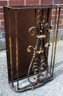 French Art Deco antique Rococo wrought iron gilt stick umbrella hallstand stand