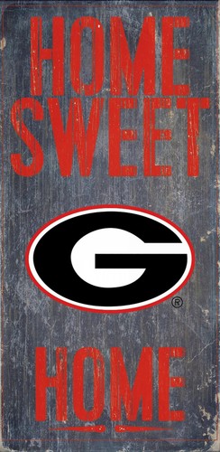 Fan Creations Bulldogs Wood Sign - Home Sweet Home 6"x12"