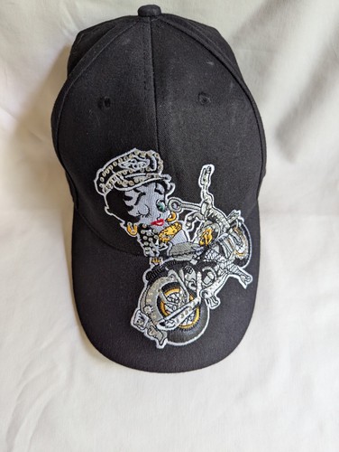 Vintage 2002 Betty Boop Biker Chick Hat Motorcycle Bling Rhinestone Bejeweled - Picture 8 of 8