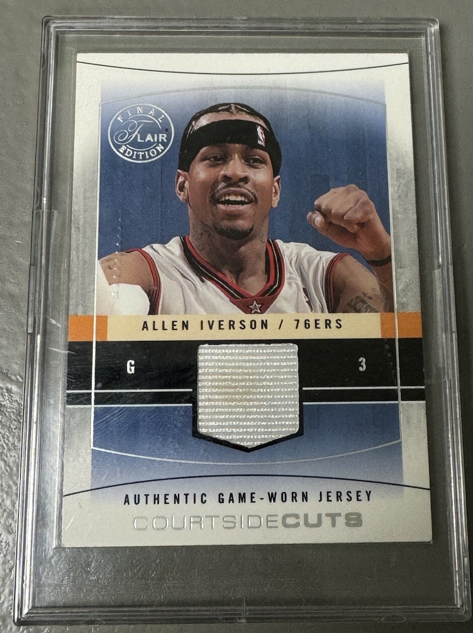 200304 Flair Final Edition Courtside Cuts Jerseys Pewter CCAI