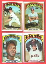 1972 Topps baseball - less than EX - 276-up - You Pick 'Em