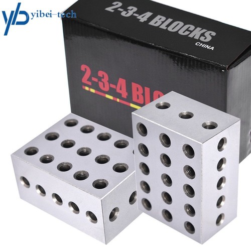 1 Matched Pair 2-3-4 234 Blocks 23 Holes .0002" Ultra Precision Machinist Jig - Picture 2 of 10