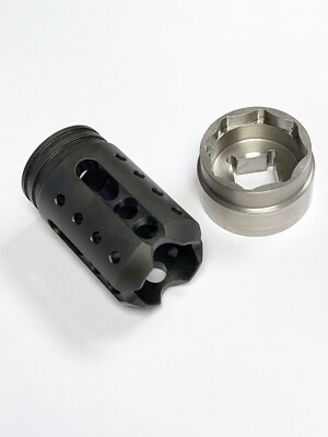 For Kel-Tec KS7 : STEEL Defender Muzzle Brake & Nut Remover Tool.