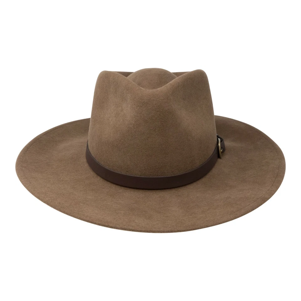 Sombrero de fieltro Fedora premium vaquero australiano ala ancha sombrero de fieltro aplastable - Imagen 4 de 4