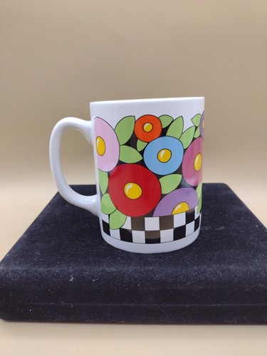 Vtg Mary Engelbreit Coffee/Tea Mug "Wall Of Flowers" Pre-owned - Picture 3 of 9
