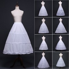 White Women Wedding Petticoat Hoop Bridal Wedding Underskirt Fancy Underdress