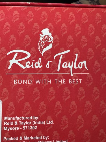 Reid & Taylor Suiting & Shirting Fabric Blue And Black Indian Fabrics - Picture 12 of 12