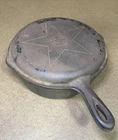VTG 1940s Lodge No.8 Hinged 4 in 1 Cast Iron Chicken Fryer Dutch Oven Star Lid!