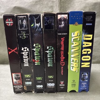 Anime & Horror VHS Lot 7 Tapes Spawn 1 3 Vampire Hunter D X The Movie Dagon Scan