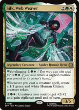 NM Silk, Web Weaver, MTG, Marvel's Spider-Man, Magic the Gathering, 145
