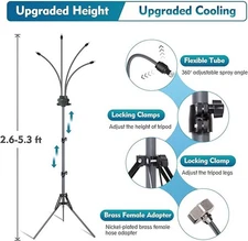 Standing Misters for Outside Patio Adjustable Height 5.3 FT Stand Misting System